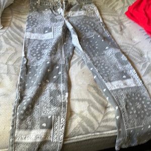 Boohooman bandana print jeans